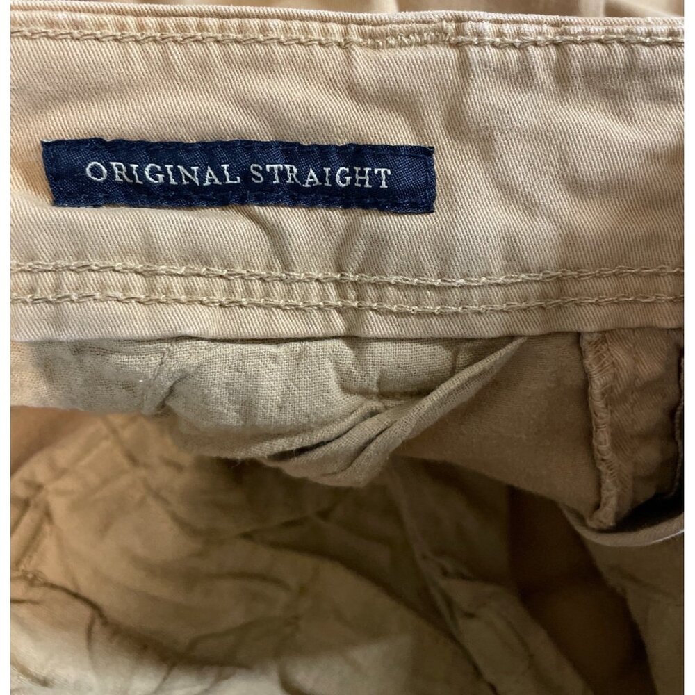 American Eagle Extreme Flex Original Straight Brown Chino Pants Mens Size 30x34 - Picture 8 of 9